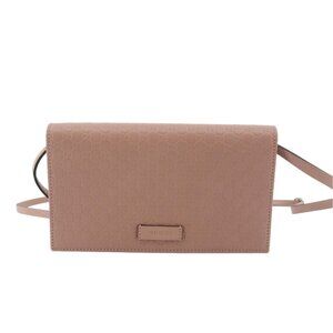Gucci Crossbody Wallet Pink Microguccissima